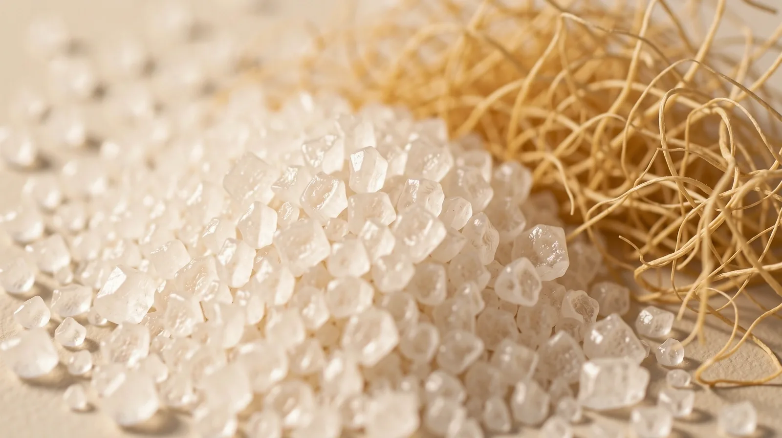 Microscopic view of organic plant structures